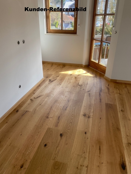 Parkett Landhausdiele Eiche rustikal Astig natur geölt gebürstet